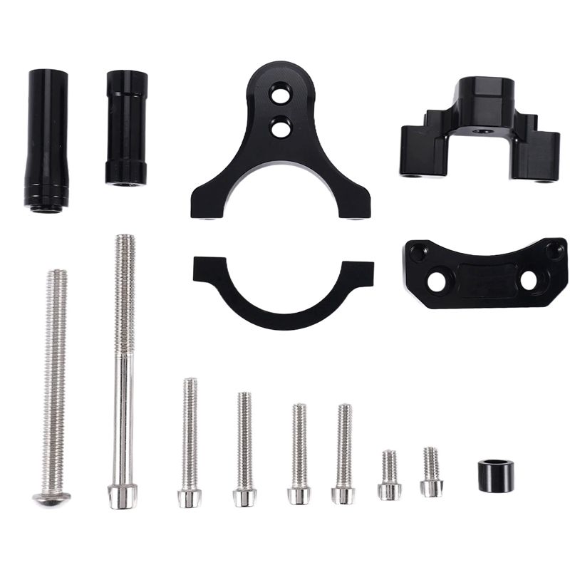Steering Damper Stabilizer Kit Cnc - طقم حامل تثبيت ممتص الصدمات لتثبيت