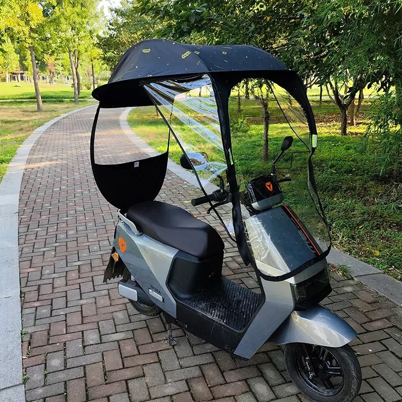 مظلة واقية من الشمس للدراجات ا - مراجعة Electric Scooter Rain Cover وسعره